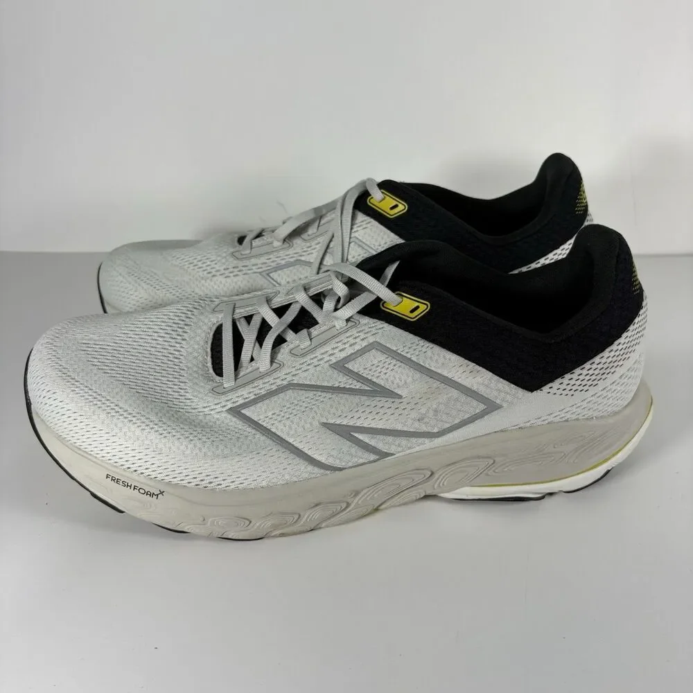New Balance Mens Fresh Foam M860G14 White Running Shoes Size 15 4E Wide